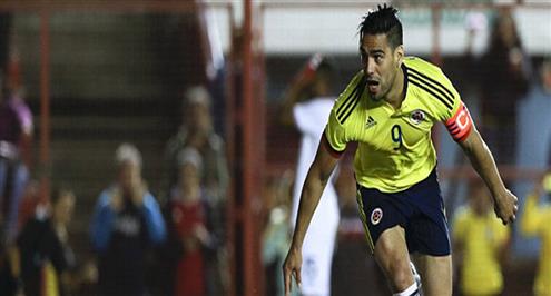 فالكاو الهداف التاريخي لكولومبيا بتسجيله امام كوستاريكا